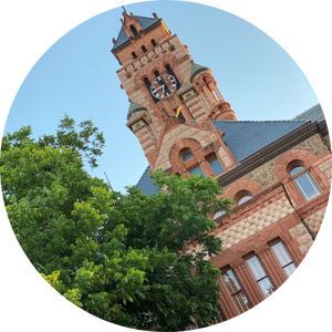 Waxahachie courthouse clocktower